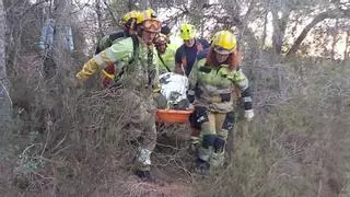Rescate en Vilamarxant: los bomberos asisten a un hombre tras sufrir lesiones