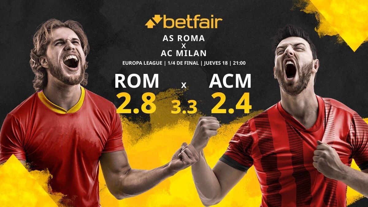 AS Roma vs. AC Milan: horario, TV, estadísticas, cuadro y pronósticos