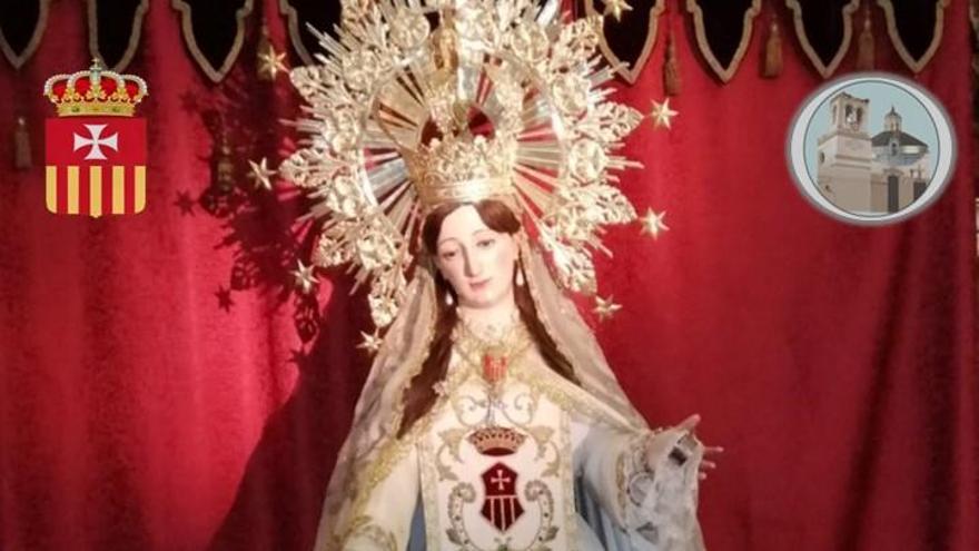 La imagen de la Virgen de la Merced de la iglesia de San Andrés.