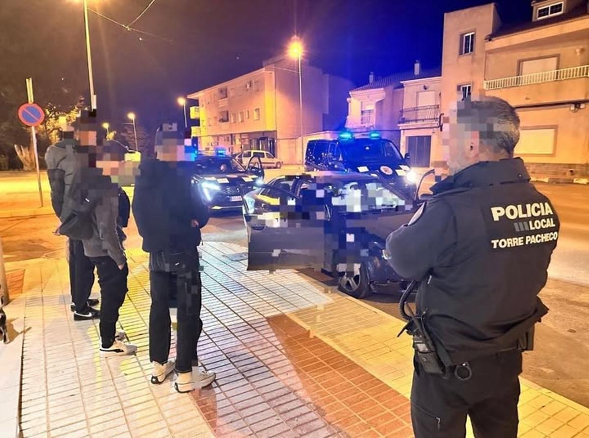 Policía Local de Torre Pacheco, en otra interveción reciente.