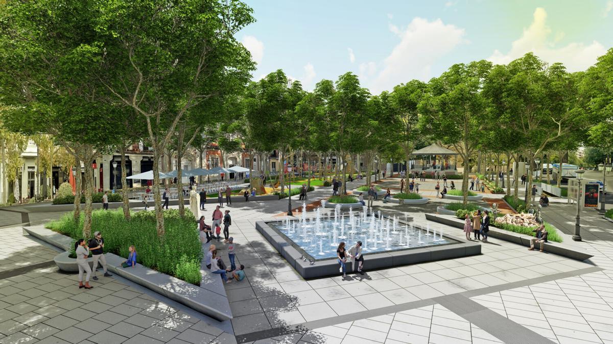 Imágenes del diseño del proyecto de la Plaza de Chamberí