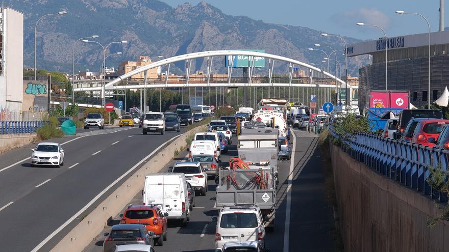 El tercer carril de conexión entre la autopista de Palma y la Vía de Cintura reducirá los atascos un 30%