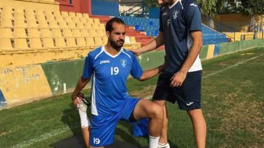 Antonio Martínez está trabajando duro para volver lo antes posible al equipo.