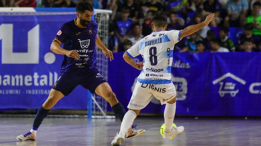 Humberto, en un lance del partido contra el Málaga, el martes en el Palau.