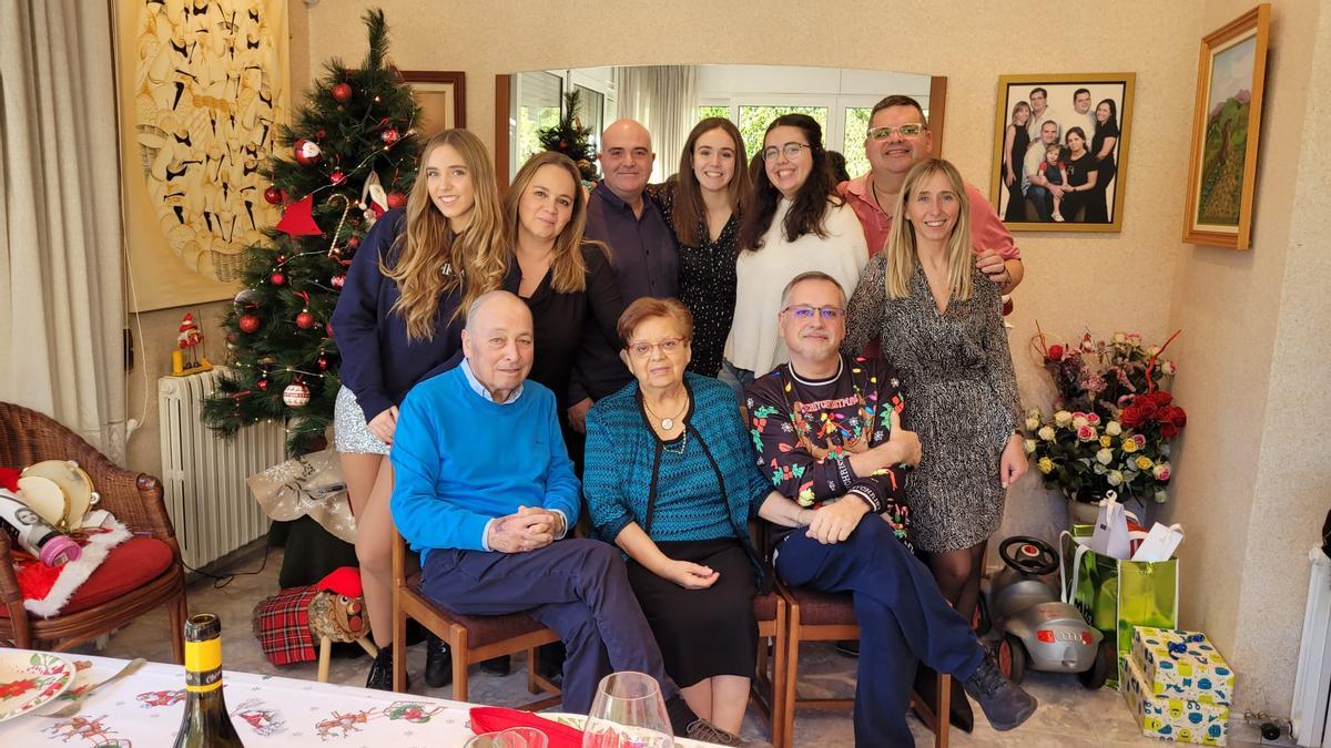 Martí Duran en una foto amb la seva família