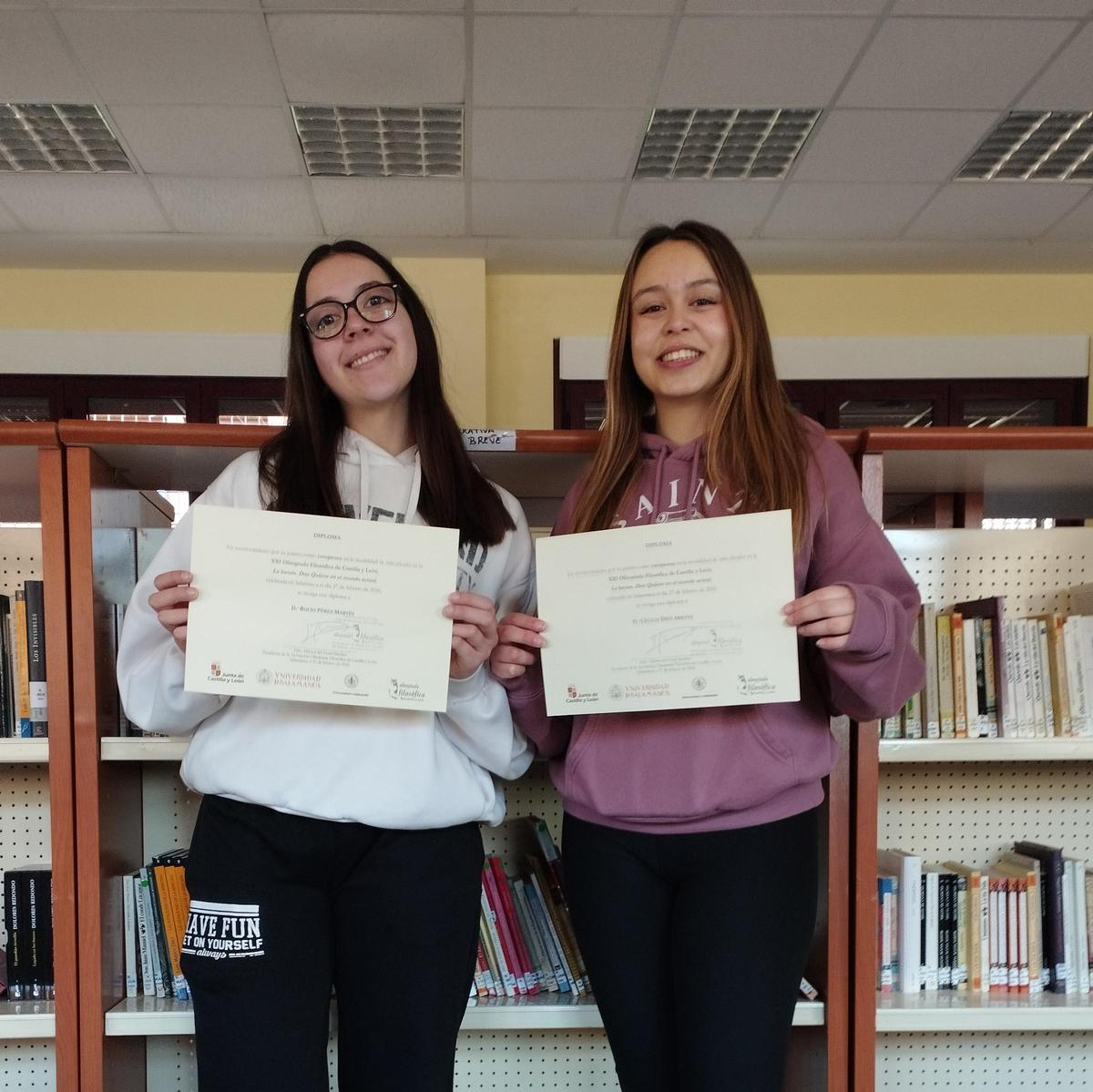 Rocío Pérez y Cecilia Díez, de izquierda a derecha.