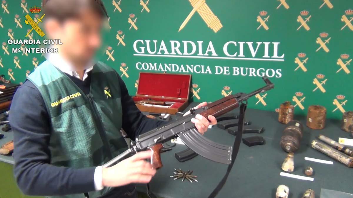 Detenido un coleccionista de armas en Burgos