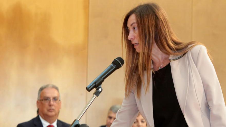 María Pérez Agulló durante el acto de investidura de las pasadas elecciones