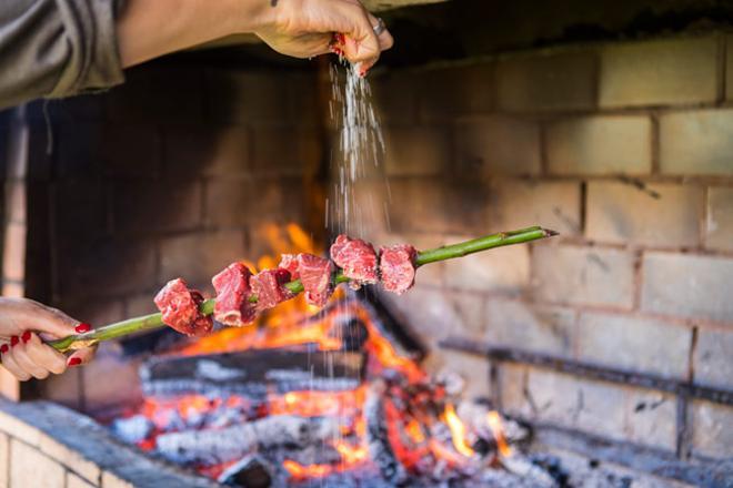 Espetada, uno de los platos típicos de Madeira