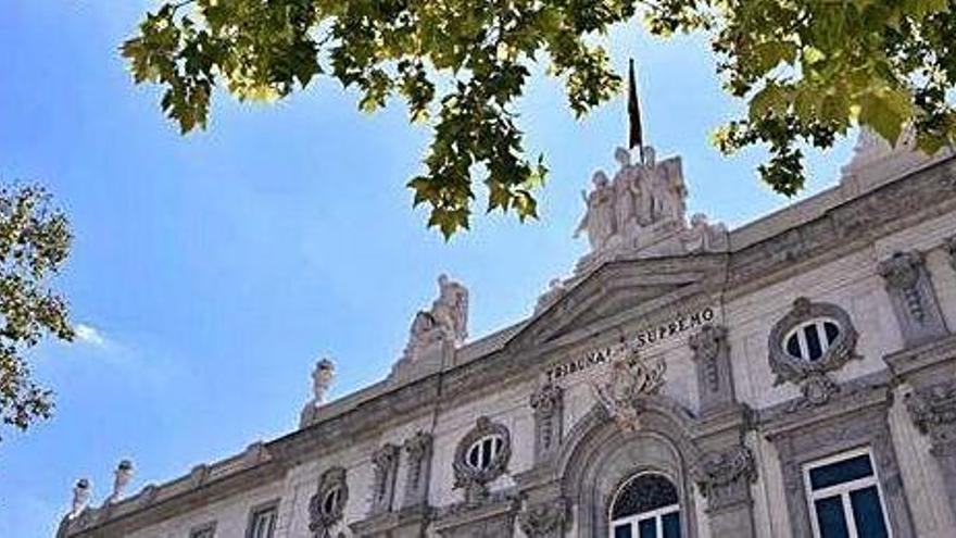 Fachada de la sede del Tribunal Supremo en Madrid.