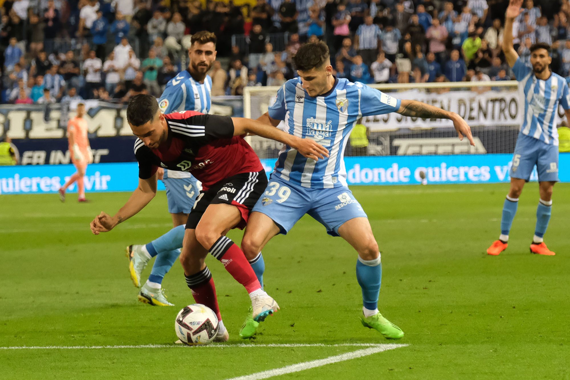 El Málaga CF - CD Mirandés, en imágenes