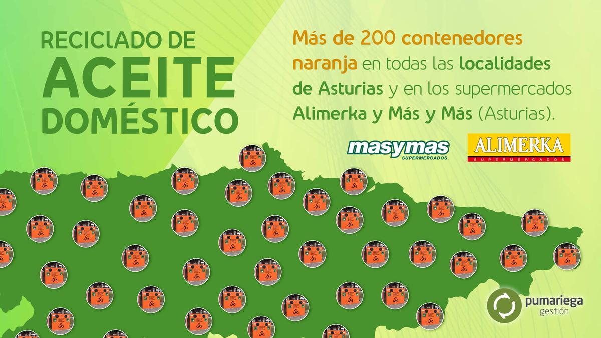 La red de contenedores naranja de Pumariega Gestión.