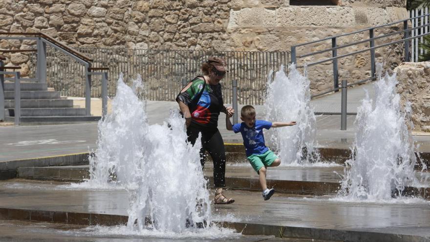 Imagen de la ola de calor en la provincia durante 2016.