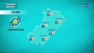 Aviso naranja en Castellón este sábado por lluvias y tormentas