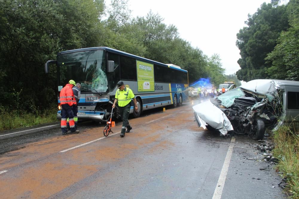 Accidente de tráfico con un fallecido en Carreño