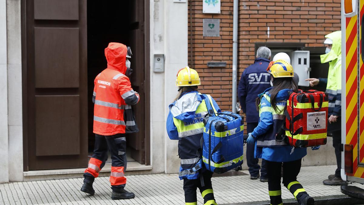 Derrumbe en el interior del colegio San Vicente de Paul