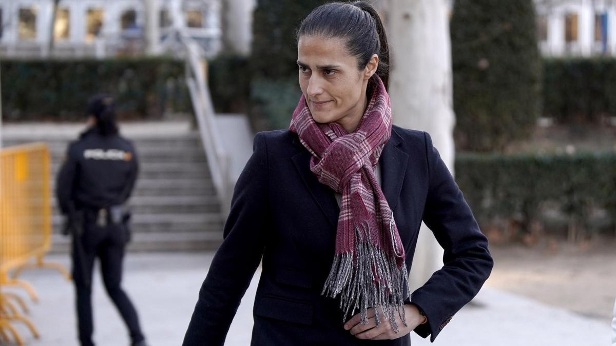 Montse Tomé llega a la Audiencia Nacional para declarar por el caso Rubiales