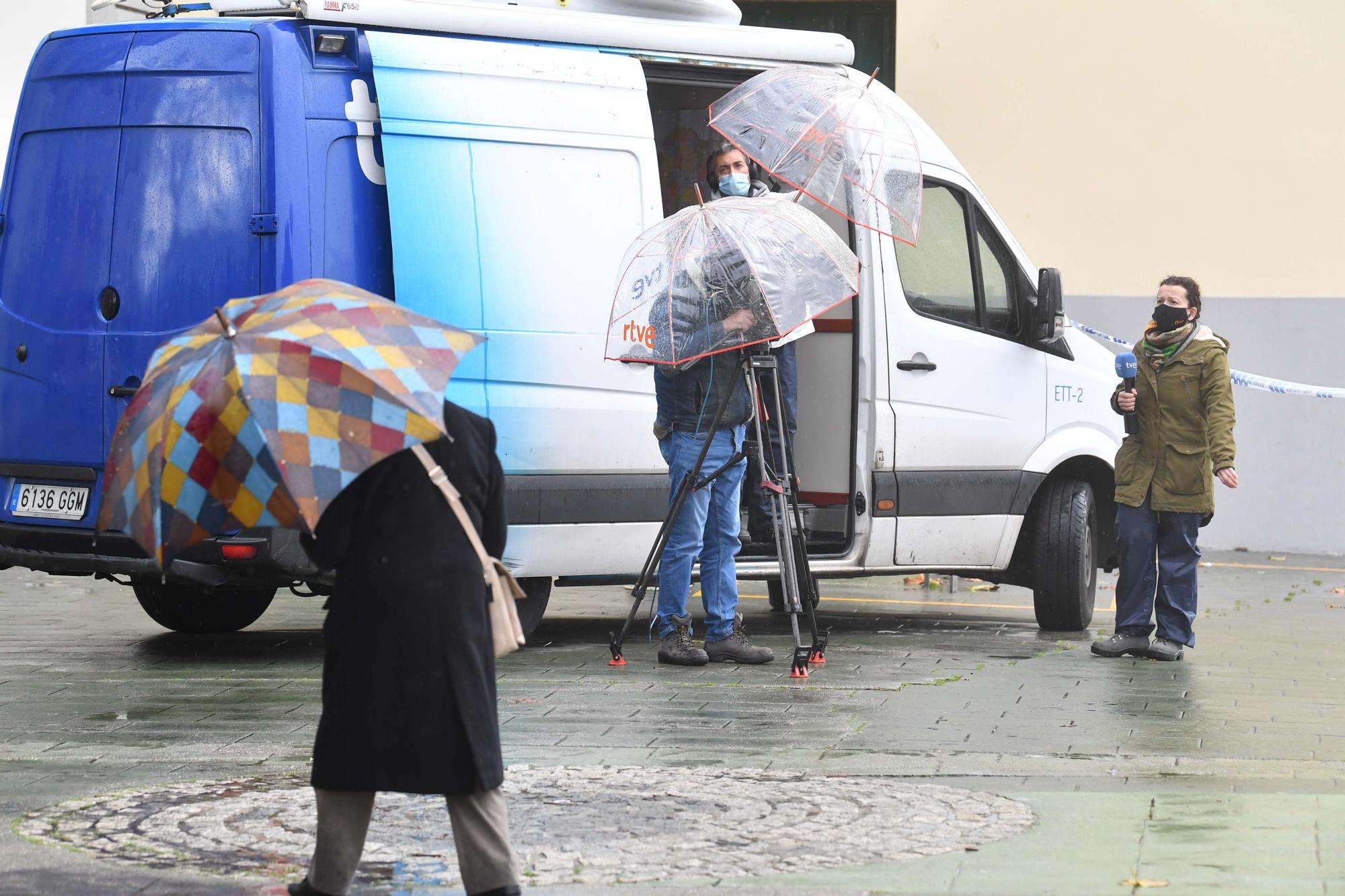 La borrasca 'Bella' azota A Coruña