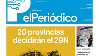 La portada de EL PERIÓDICO del 25 de octubre de 2026