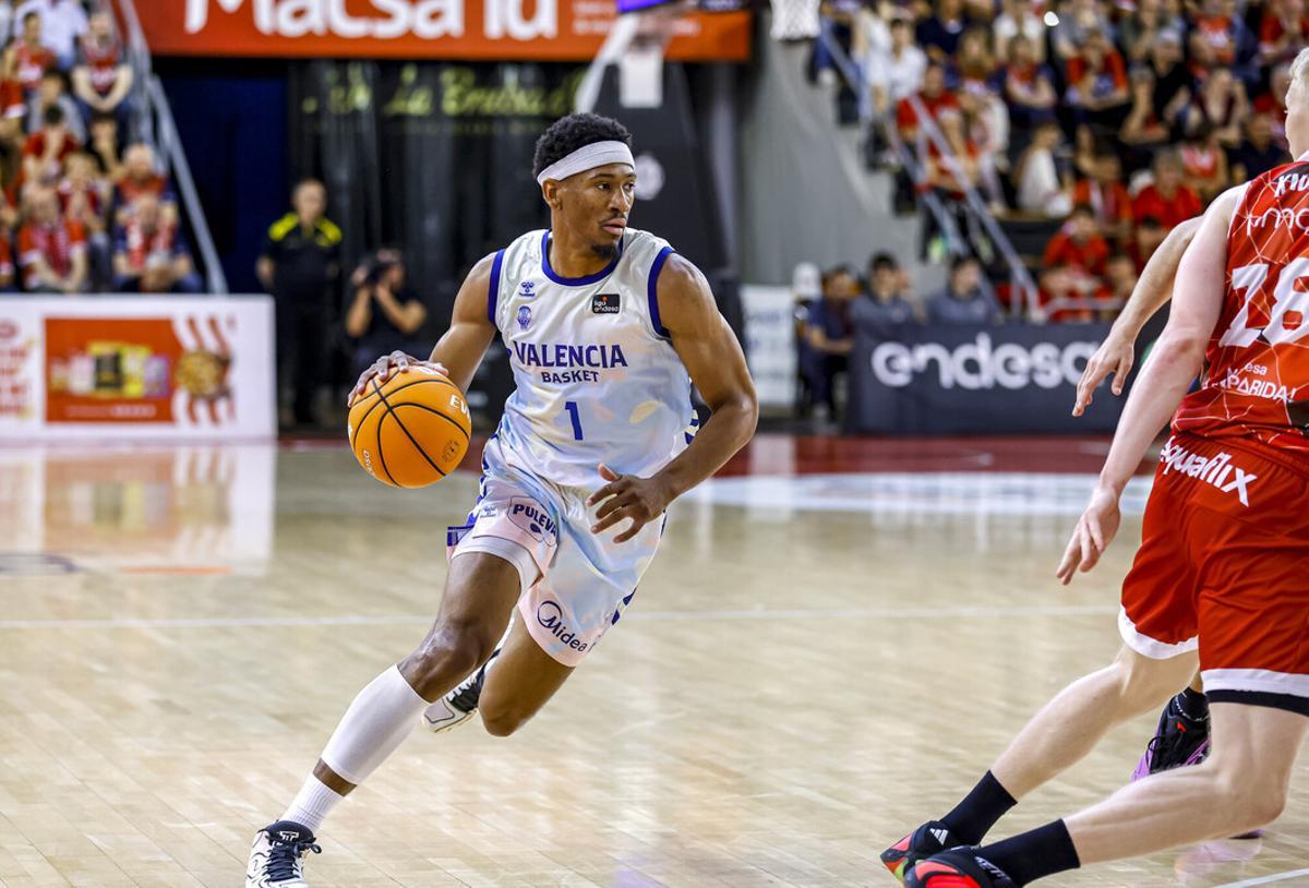 Kameron Taylor, en el partido ante el Baxi Manresa.