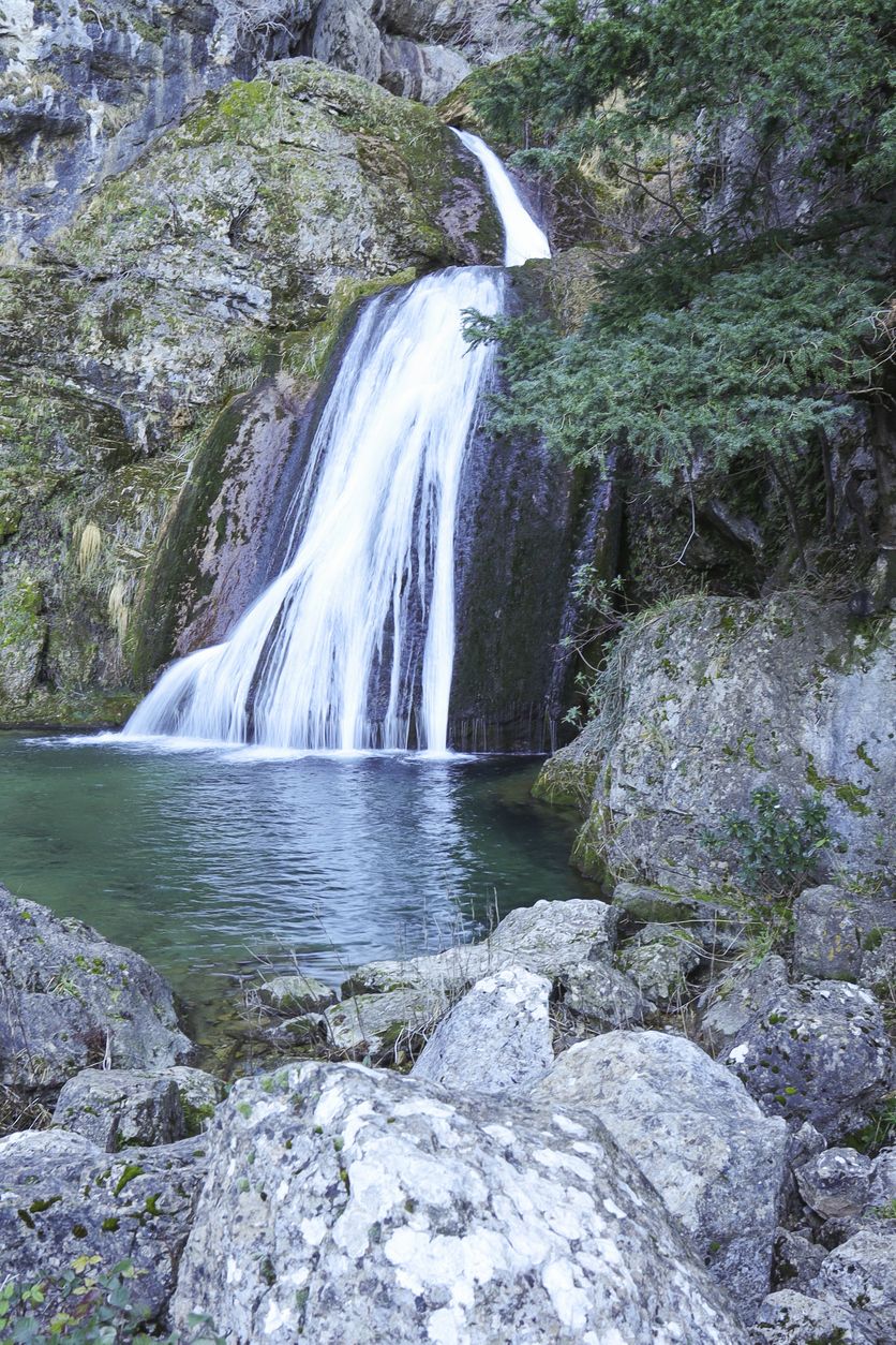 La cascada del río Mundo en Albacete