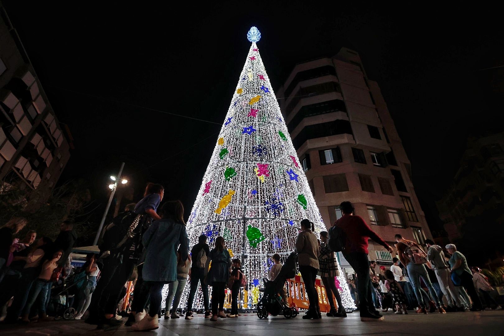 Encendido iluminación navideña Santa Cruz