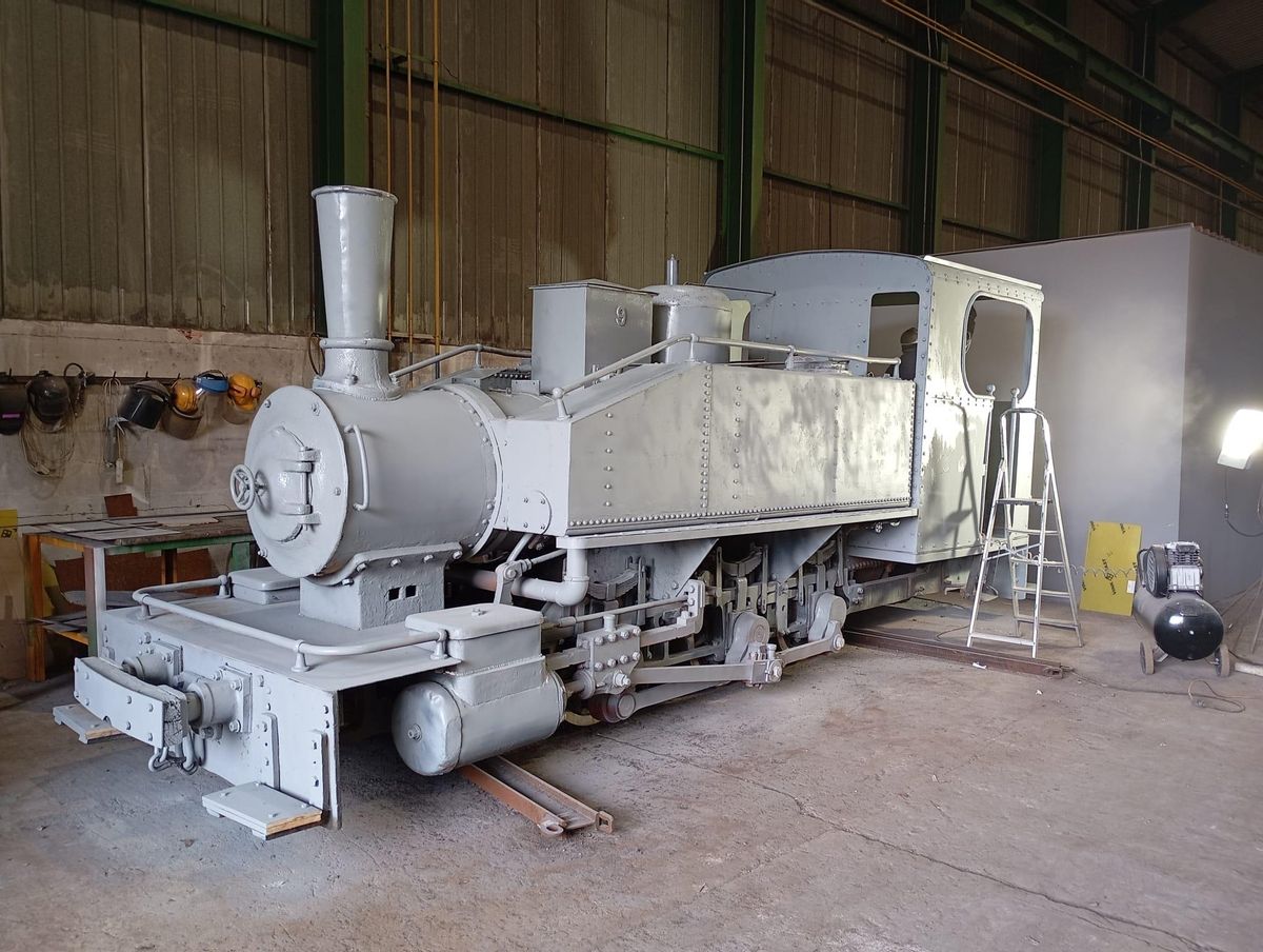 El proceso de restauración de la máquina.