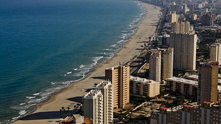 Vista aérea de la playa de Muchavista.