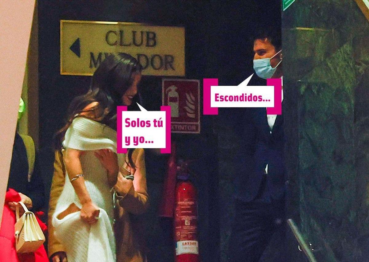 Álex González y María Pedraza después de la premiere de 'Ego'