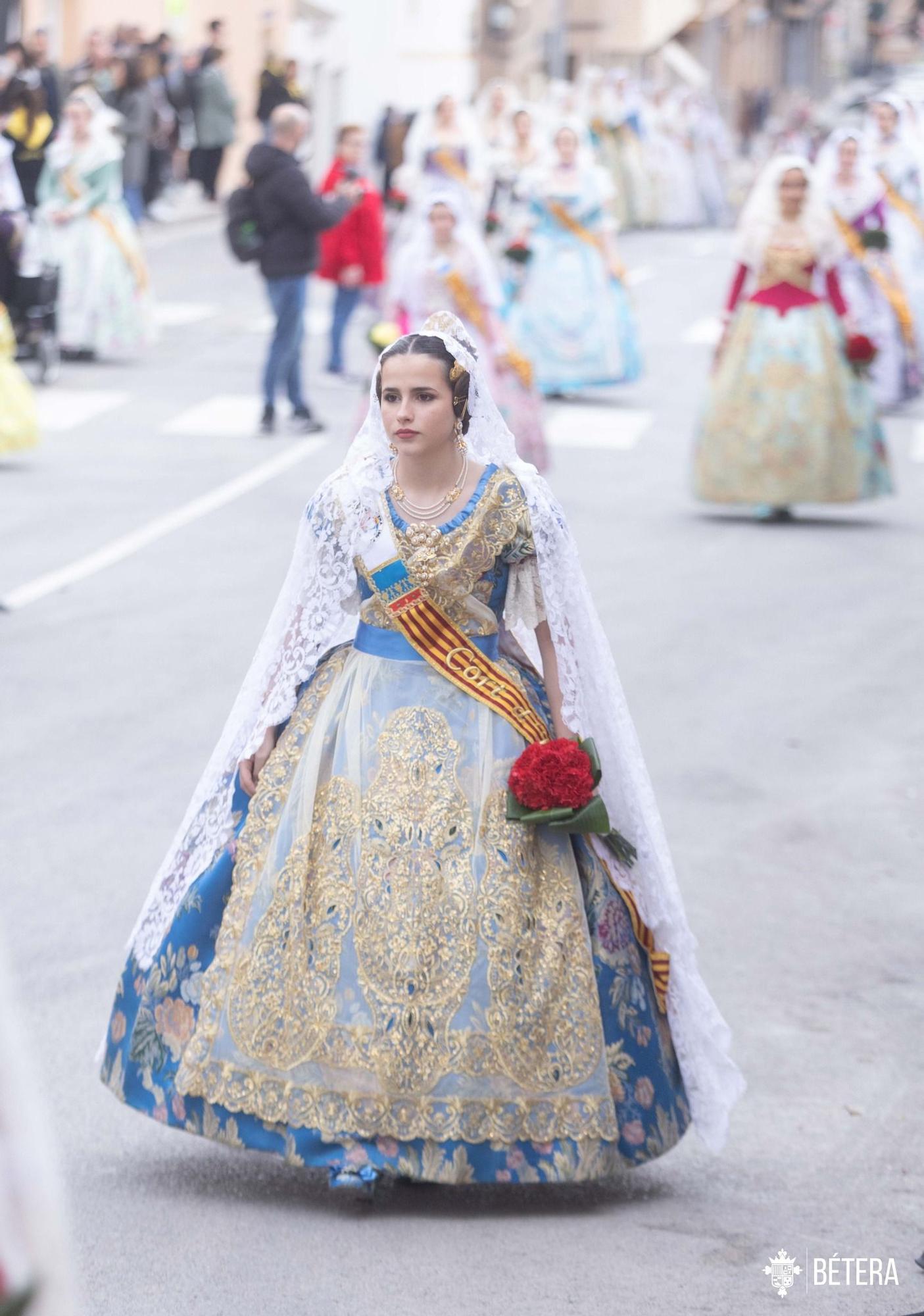 Bétera celebra la Ofrenda a la Mare de Déu de las Fallas de 2023