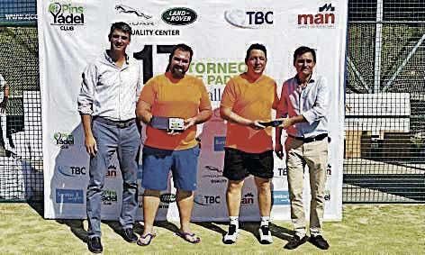 Campeones quinta masculinaGabriel Tortella y Lázaro Estela junto a Pedro Lledó y Xavier Roca.