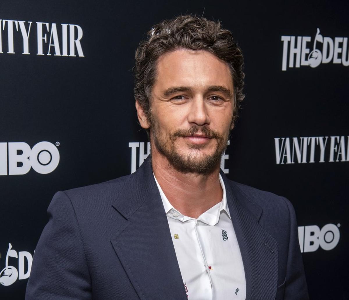 FILE - This Sept. 5, 2019 file photo shows James Franco at the premiere of HBO’s The Deuce third and final season in New York. Two actresses have sued Franco and his former acting and film school, saying they were pushed into gratuitous and exploitative sexual situations as his students.  (Photo by Charles Sykes/Invision/AP, File)