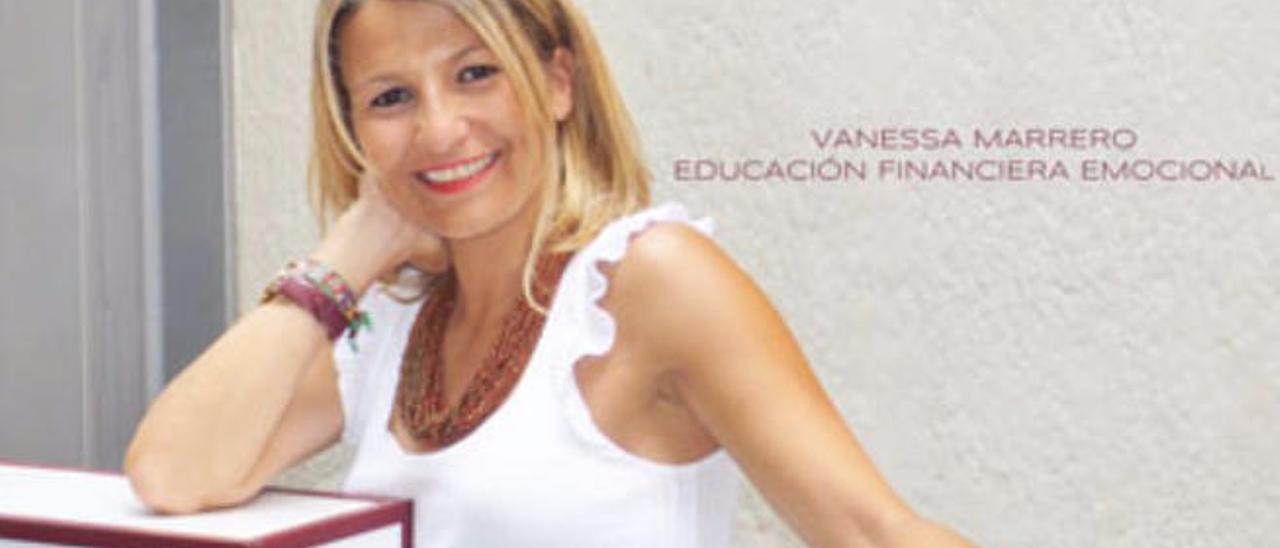 Vanessa Marrero antes de una de sus clases a emprendedores.