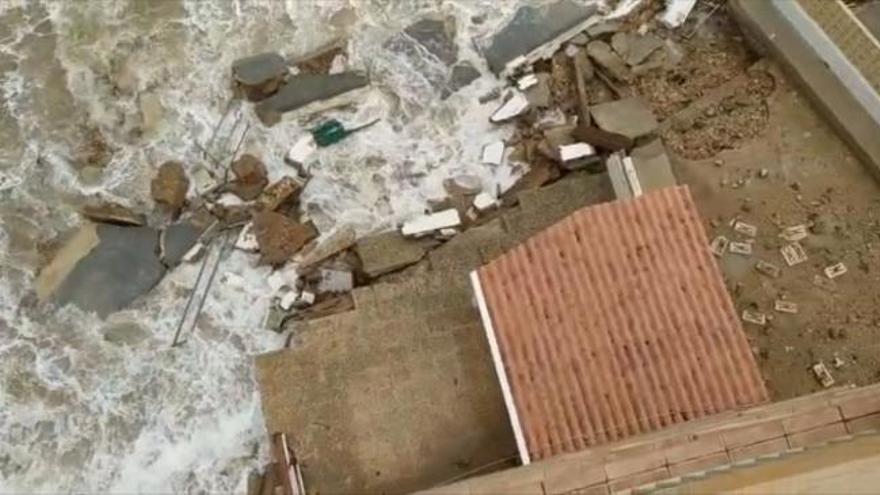 Temporal en Dénia | Un vecino: &quot;nací hace 67 años en esta casa y ahora el mar la ha destruido&quot;