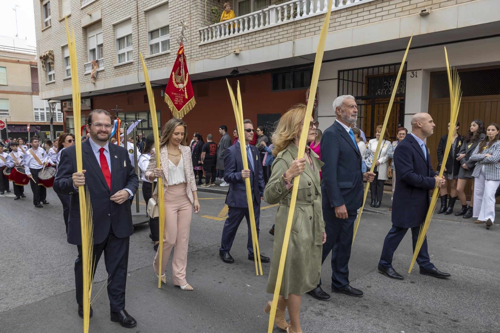 Bendición y procesión de Las Palmas en Torrevieja de Domingo de Ramos en la Semana Santa 2024