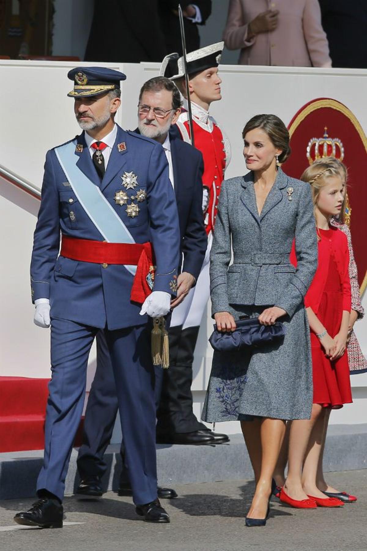 Letizia Ortiz y Felipe VI, en la Fiesta Nacional