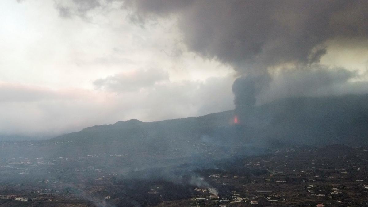 Volcano eruption on the Island of La Palma