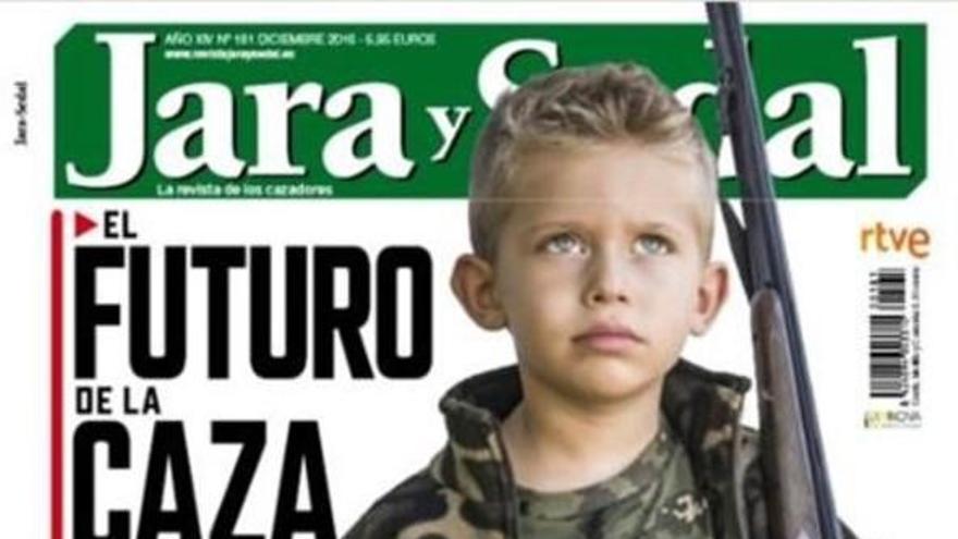 La revista Jara y Sedal pone en portada a un niño armado y suscita todo tipo de críticas