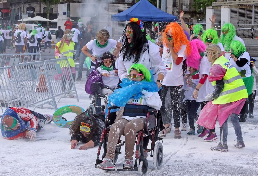 Alrededor de 1.500 personas personas participaron esta mañana en una carrera de obstáculos adaptada para corredores con discapacidad