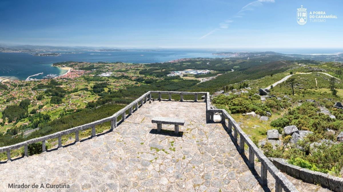 El banco y mirador de A Curotiña