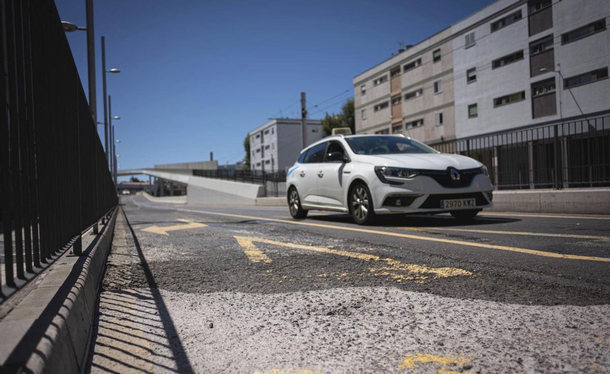 Avenida Trinidad afectada por la obra del anillo peatonal. |