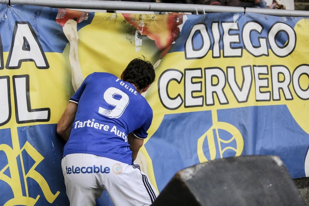 El partido entre el Real Oviedo y el Nástic de Tarragona, en imágenes