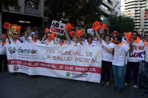 Marcha en Murcia para reivindicar una mayor visibilidad de los enfermos mentales