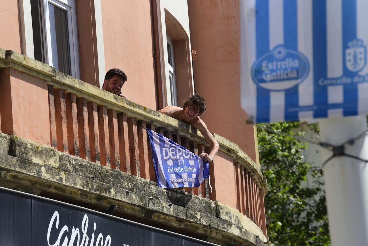 A Coruña respira deportivismo en la previa del Valladolid-Deportivo