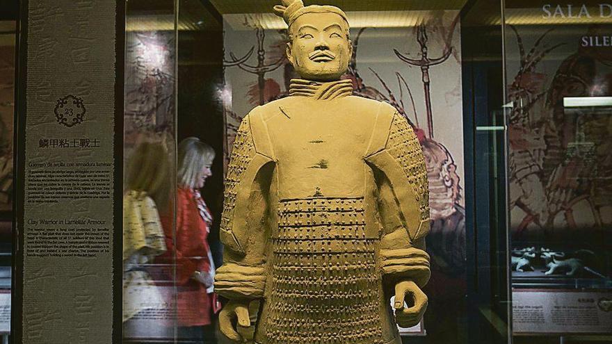 Una de las figuras de la exposición de los guerreros de Xi&#039;an.