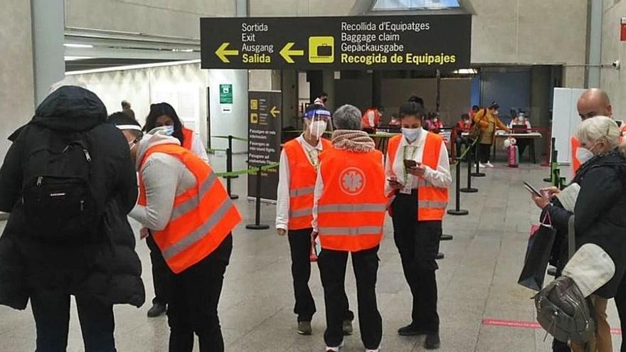 Kontrolle am Flughafen Mallorca.