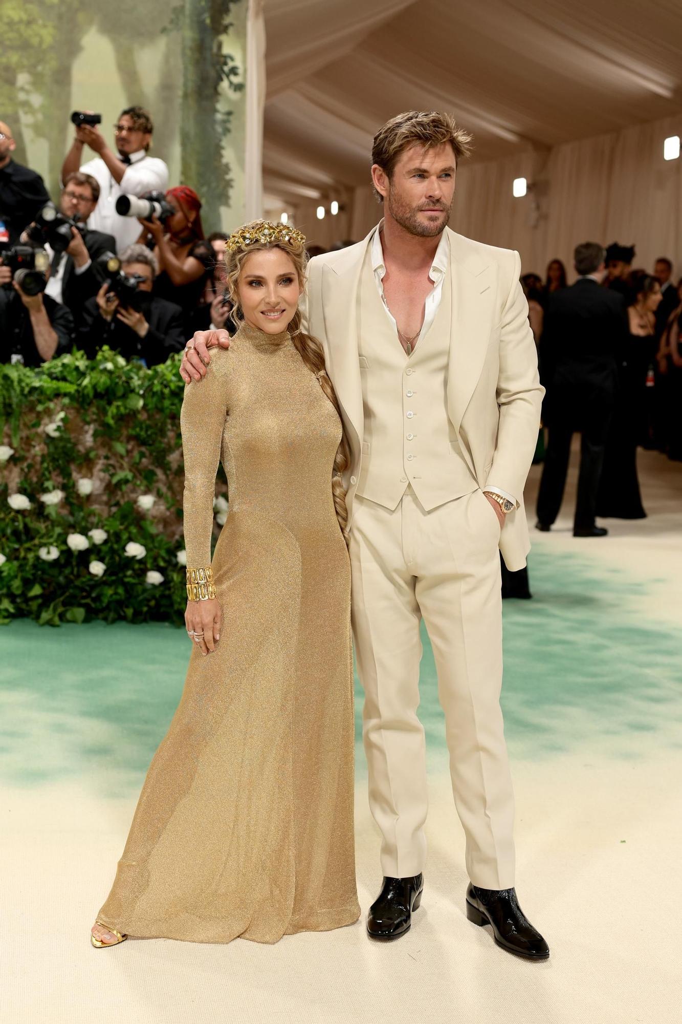 Chris Hemsworth y Elsa Pataky en la Gala MET 2024.