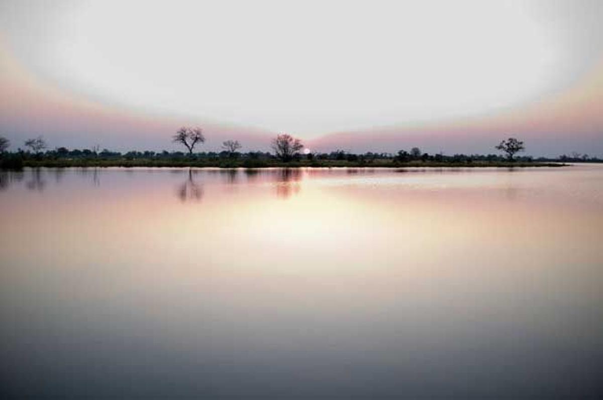 Río Kwando, en Namibia.