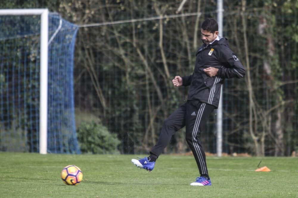 Entrenamiento del Real Oviedo.