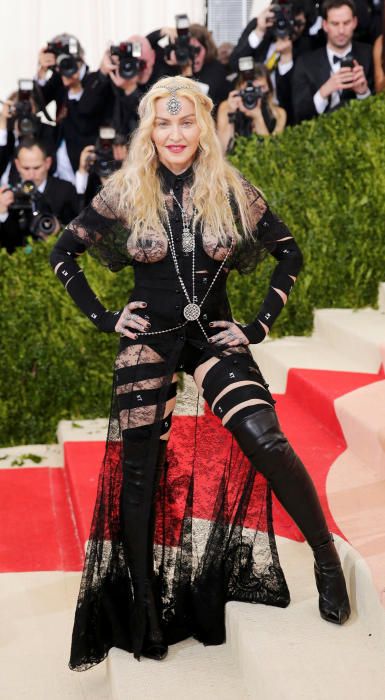 Madonna en el Metropolitan Museum of Art Costume Institute Gala (Met Gala) en 2016.